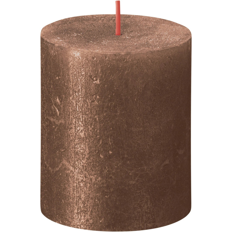 Bolsius Rustik-Kerze Shimmer Kupfer Höhe: 8,0 cm, Durchmesser: 6,8 cm - Bild 2