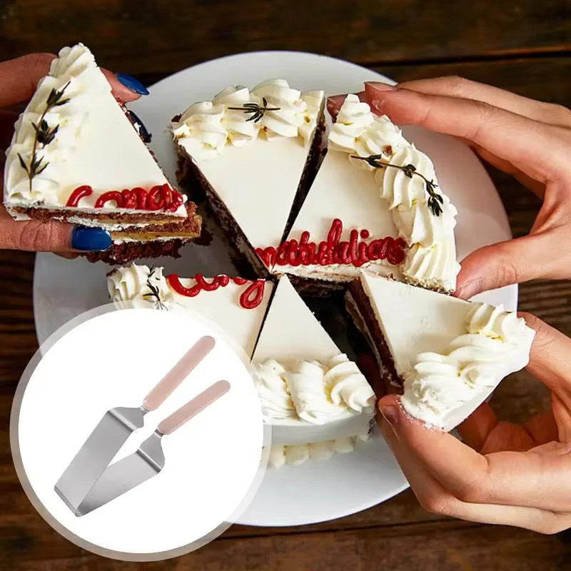 Einstellbarer Kuchenschneider aus Edelstahl in Silber für präzise Tortenstücke und DIY-Backdekoration - Bild 4