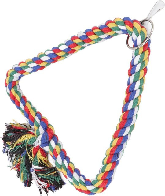 Vogel's Vogel Schaukel, dreieckig, bunt, mit Klettern Spielseil, 23cm, blue - Bild 1