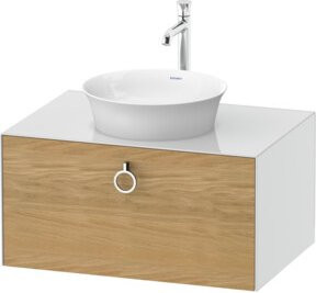 Duravit Waschtischunterschrank White Tulip in White, wandhängend, modern und glänzend, B/T: 80 x 55 cm - Bild 1
