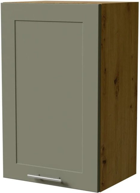 Feldmann-Wohnen Hängeschrank Oslo W2/45 in Eiche Artisan und Reed Green Matt mit Soft-Close-Türen, B/T/H: 45 x 32,5 x 72 cm - Bild 1