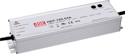 Mean Well HEP-185-12A Industrienetzteil 12 V/DC 13A 185W in Silber aus Aluminium - Bild 1
