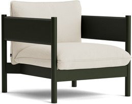 HAY Arbour Club Sessel in Weiß mit Holzgestell und Armlehnen - Bild 1