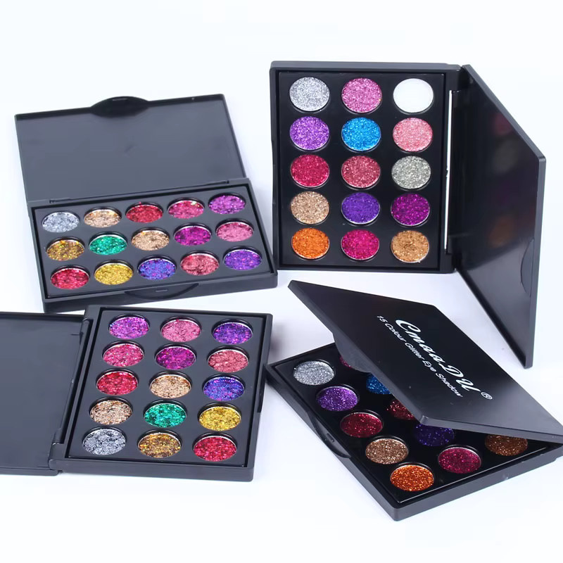 CmaaDu Lidschatten-Palette, 15 Farben, schimmernd, Unisex - Bild 4