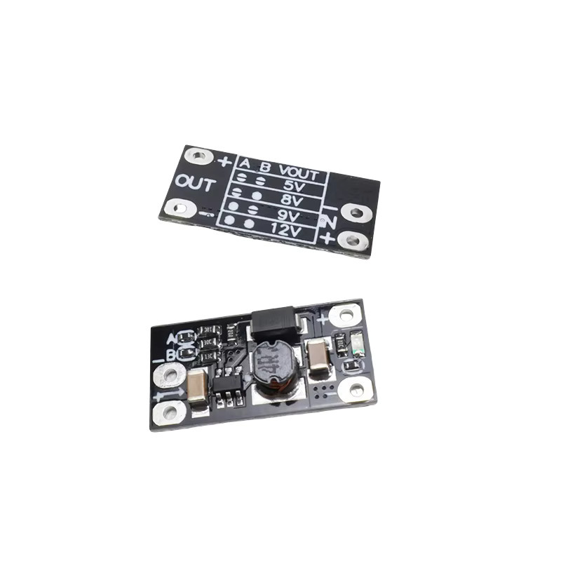 6er Set Mini DC Step-up Converter Board Schwarz zur Spannungserhöhung von 3,7 V auf 5V/8V/12V DC Boost Modul - Bild 2