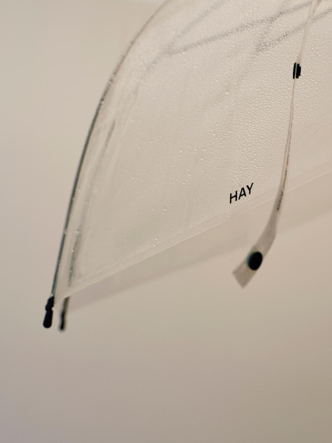 HAY Canopy Regenschirm in Schwarz und Transparent aus Kunststoff - Bild 2