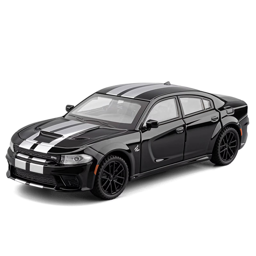 MAKEDA Dodge Ladegerät SRT Hellcat, Modellauto, 1:32, mit Licht und Sound - Bild 5