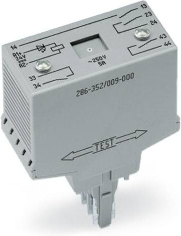 WAGO Steckrelais 286-352/004-000 24 V/DC 4 Schließer Grau - Bild 1