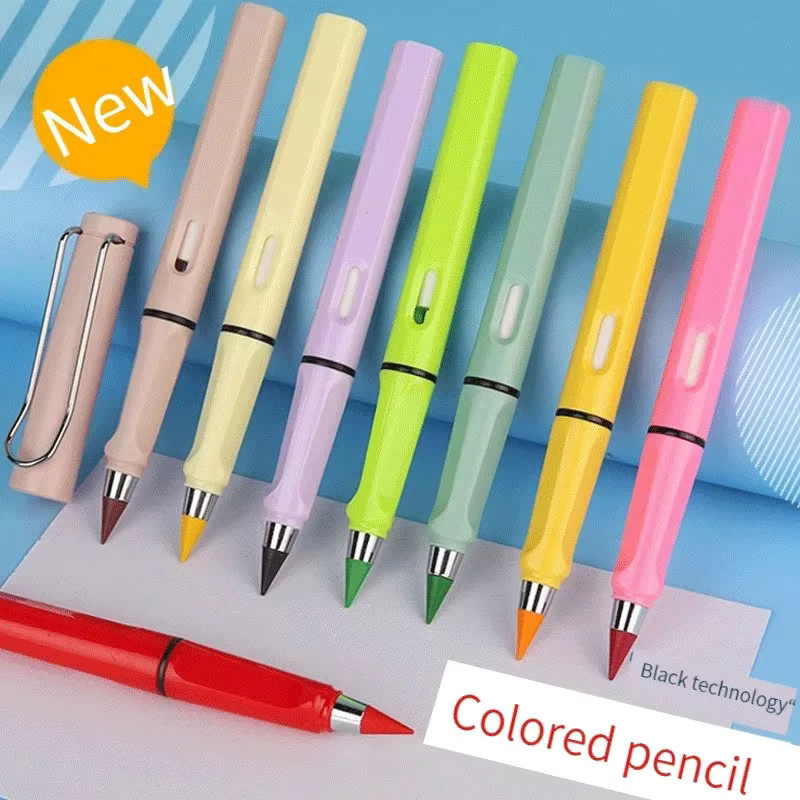 Ewiger Bleistift in Grün, abwischbarer magischer Stift aus Kunststoff für Schule und Zeichnen - Bild 1