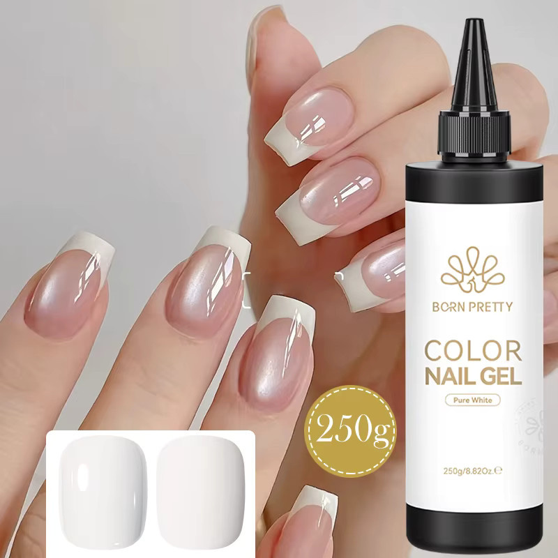 BORN PRETTY Gel-Nagellack, White, Glänzend - Bild 2