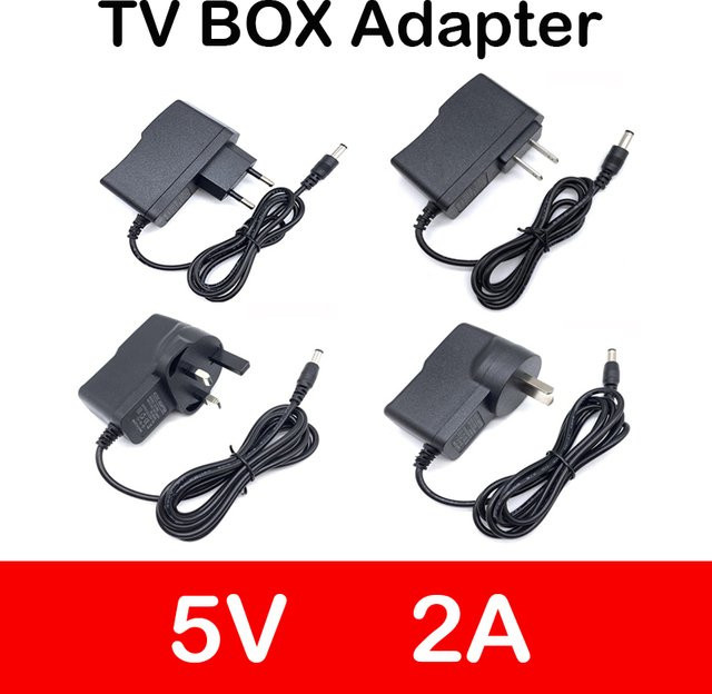 Netzteil DC 5V 2A Konverter Adapter für Android TV Box X96 H96, Schwarz - Bild 1