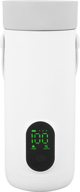 Tragbarer Reise-Elektrokocher Koogeelife USB wiederaufladbar für Auto und unterwegs, Weiß, 350 ml - Bild 1