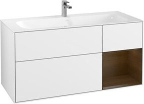 V&B Waschtischunterschrank Finion in Weiß lackiert, Breite: 119,6 cm, Tiefe: 49,8 cm - Bild 1