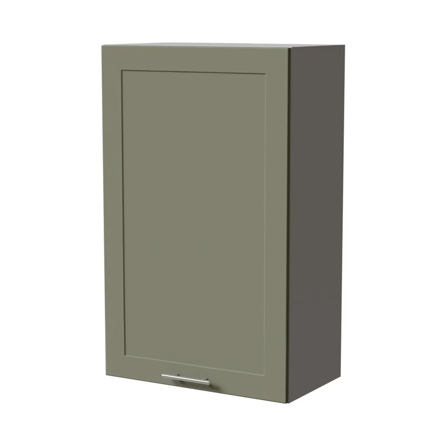 Feldmann-Wohnen Hängeschrank Oslo W4/60/60 Grau und Reed Green Matt mit Soft-Close-Türen, B/T/H: 60 x 32,5 x 96 cm - Bild 2