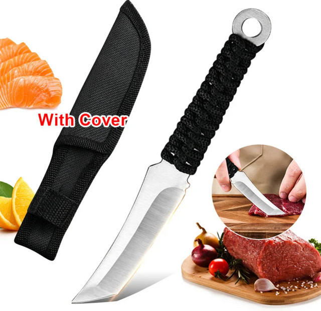 GuanQi Handgeschmiedetes Ausbeinmesser in Silber zum Schneiden von Fleisch, Fisch und Gemüse - Bild 1