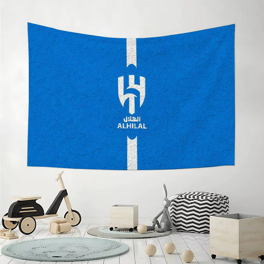 Bilibili Wandteppich als dekorative Flagge in Blau, Rechteckiges Textil-Banner für Heimdekoration und Hintergrundgestaltung - Bild 2