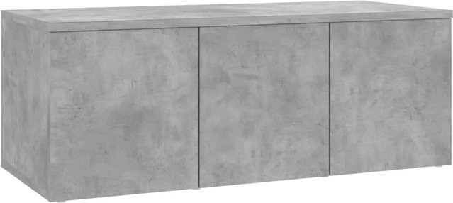 vidaXL TV-Schrank aus Holzwerkstoff in Betongrau mit mattem Finish, B/T/H: 80 x 34 x 30 cm - Bild 1