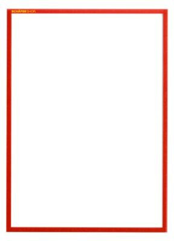 Schäfer Shop Pure Magnetrahmen SSI Standard A3, rot, 5 Stück - Bild 1
