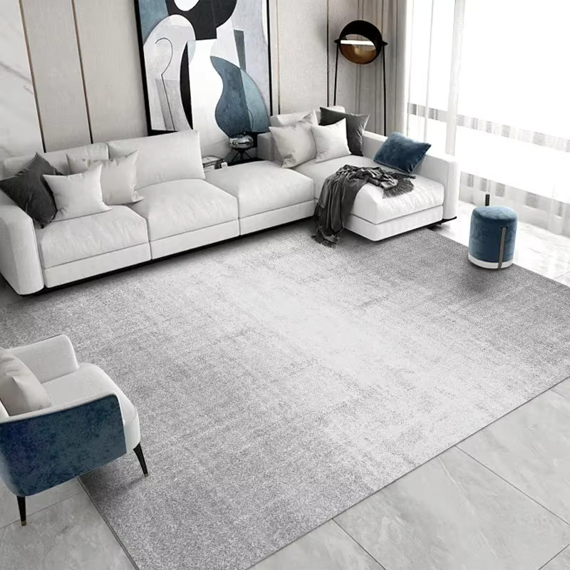 VIKAMA Moderner Teppich in Grau für Wohnzimmer und Schlafzimmer - Bild 1