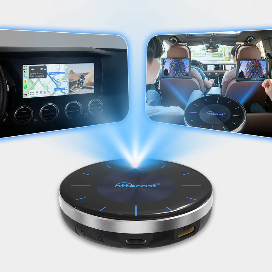Ottocast P3 Wireless CarPlay und Android Auto AI TV Box mit HDMI Out in Schwarz mit Qualcomm Snapdragon 665 Prozessor - Bild 5