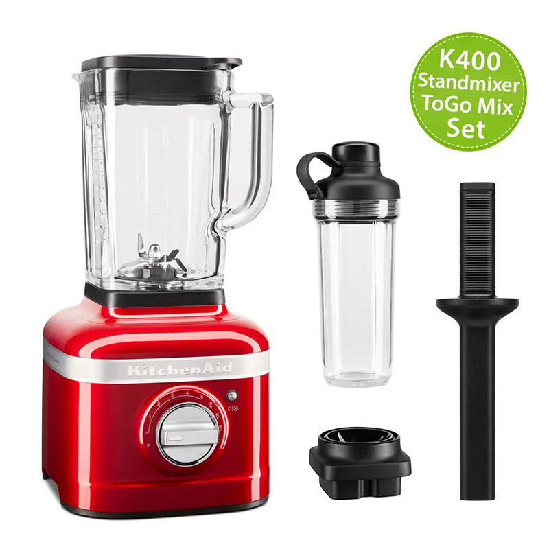 KitchenAid Artisan K400 Standmixer 5KSB4026 ToGo Mix-Set Liebesapfelrot - Bild 1