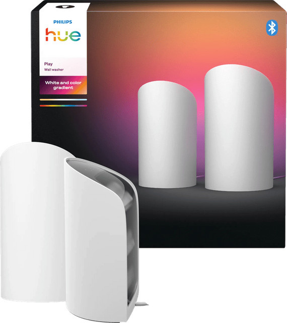 Philips Hue Play Wallwasher LED-Leuchte Doppelpack Weiß B: 15,7 cm, T: 9,1 cm - Bild 1