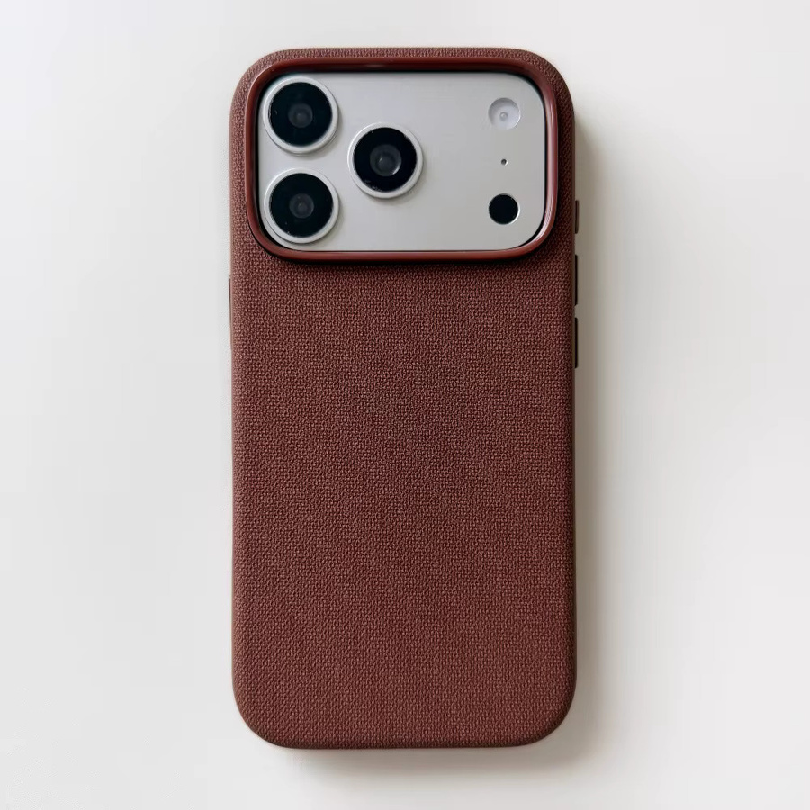 Magnetische Apple iPhone Hülle mit weber Textur und Stoßdämpfer-Schutz in Blau - Bild 3