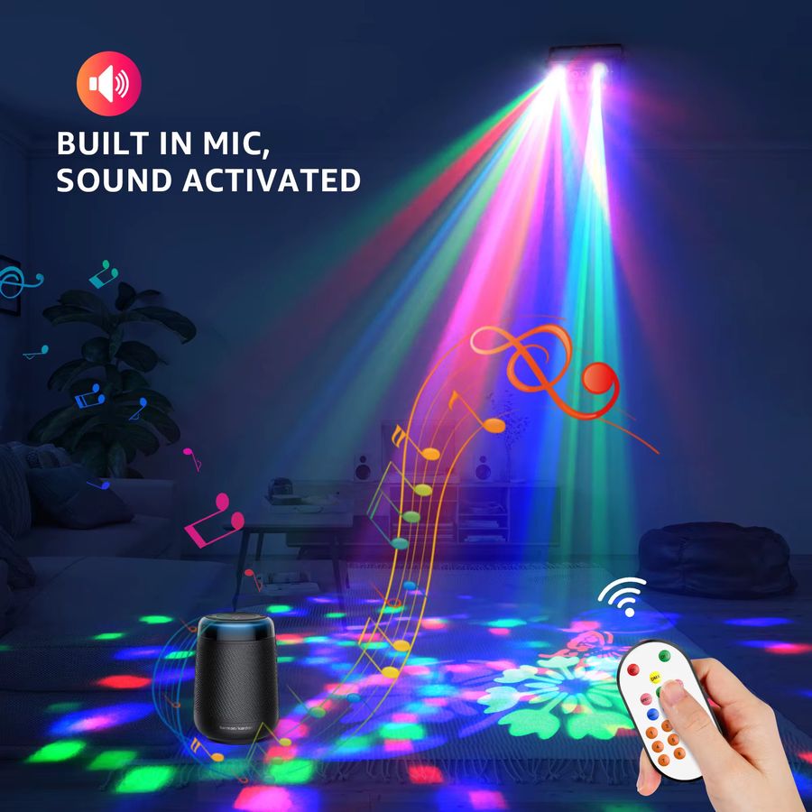 U'King 40W RGB LED Bee Eye Beam Effektlicht 5in1 mit Strobe-Funktion für DJ, Disco und Bühnenpartys - Bild 3