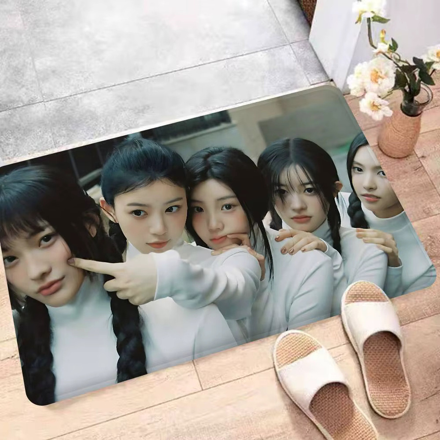 Potdemiel I-Illit Kpop Fußmatte, rutschfest und wasserabsorbierend, gestreift, Mehrfarbig, B/T: 60 x 40 cm - Bild 5