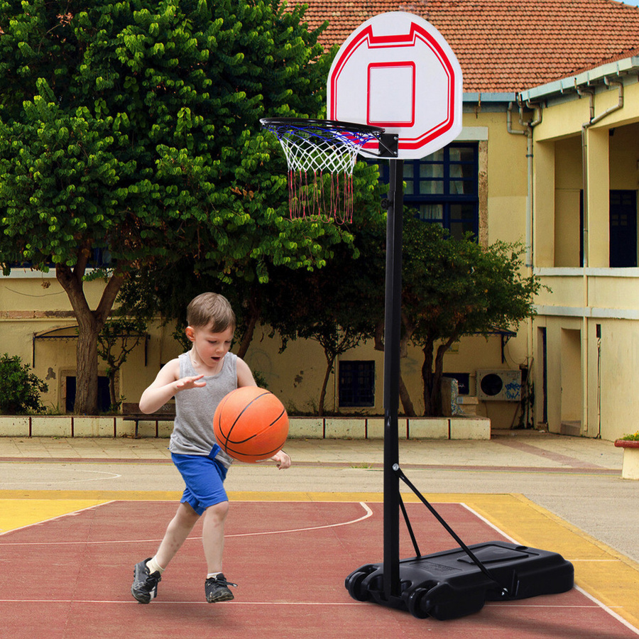 HOMCOM Basketballanlage höhenverstellbar rollbar schwarz - Bild 6