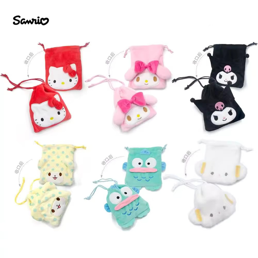 Sanrio Hello Kitty Kuromi Melody Cogimyun Plüsch Stofftiere, Tasche Münze Geldbörse - Bild 1