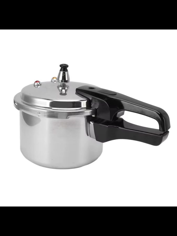 Fdit Mini-Schnellkochtopf aus Edelstahl in Silber, 3 l, Durchmesser Unterseite: 18 cm, für Induktionsherd geeignet - Bild 4
