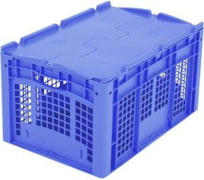 Bito Eurostapelbehälter XL mit Deckel XLD64323, Blau, B/T/H: 60 x 40 x 33,8 cm - Bild 1