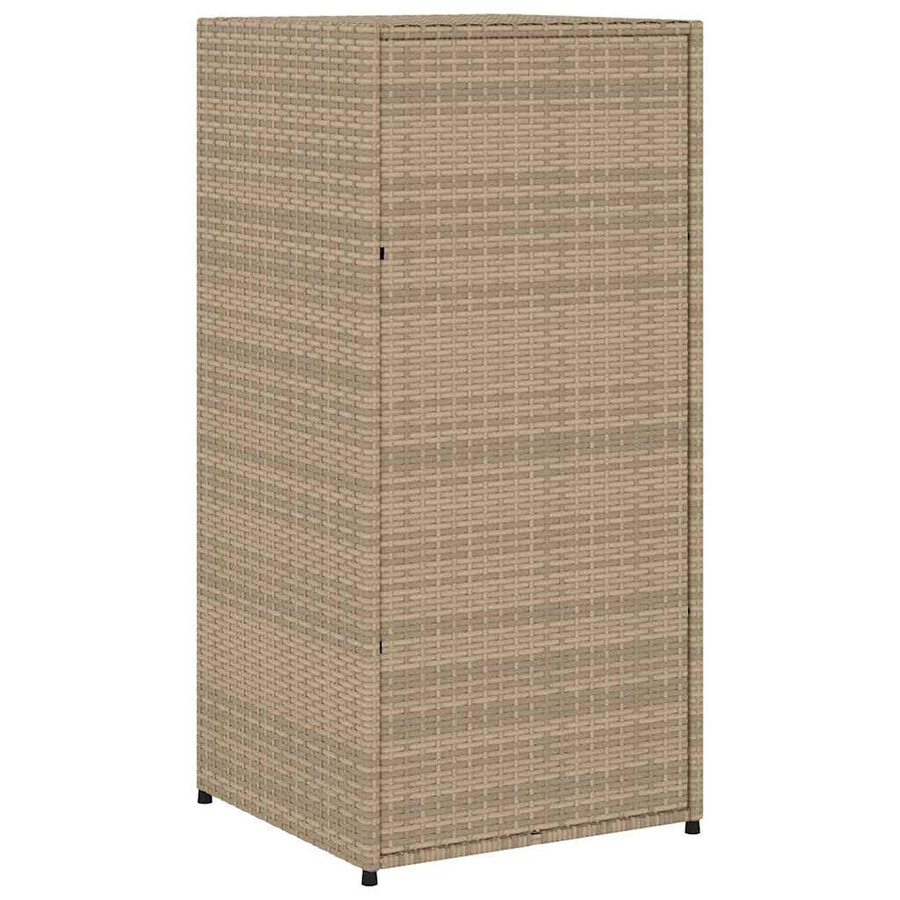 Garten Aufbewahrungsschrank VD Home Furnishing aus Poly Rattan in Beige, B/T/H: 55 x 55 x 111 cm - Bild 3