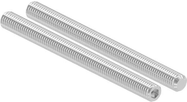 FeNau Gewindestift M8 x 100 mm aus Edelstahl V2A mit Innensechskant und Kegelkuppe nach DIN 913, Silber - Bild 1