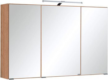 HELD MÖBEL Spiegelschrank Bologna mit LED-Beleuchtung und Regalen, weiß/bunt, Höhe: 64 cm, Tiefe: 20 cm - Bild 1