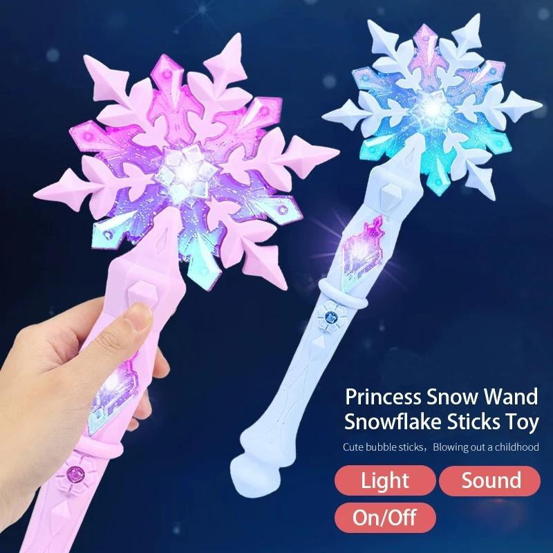 Yiran toy Prinzessin Schneeflocke Zauberstab mit Licht und Ton violett - Bild 2
