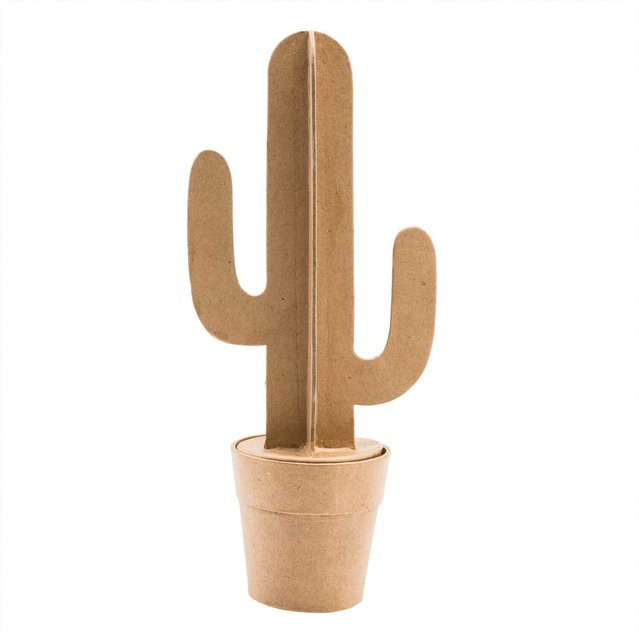 Rico Design Pappmaché Wüstenkaktus Deko-Figur Höhe: 30,5 cm, Breite: 8,5 cm - Bild 1