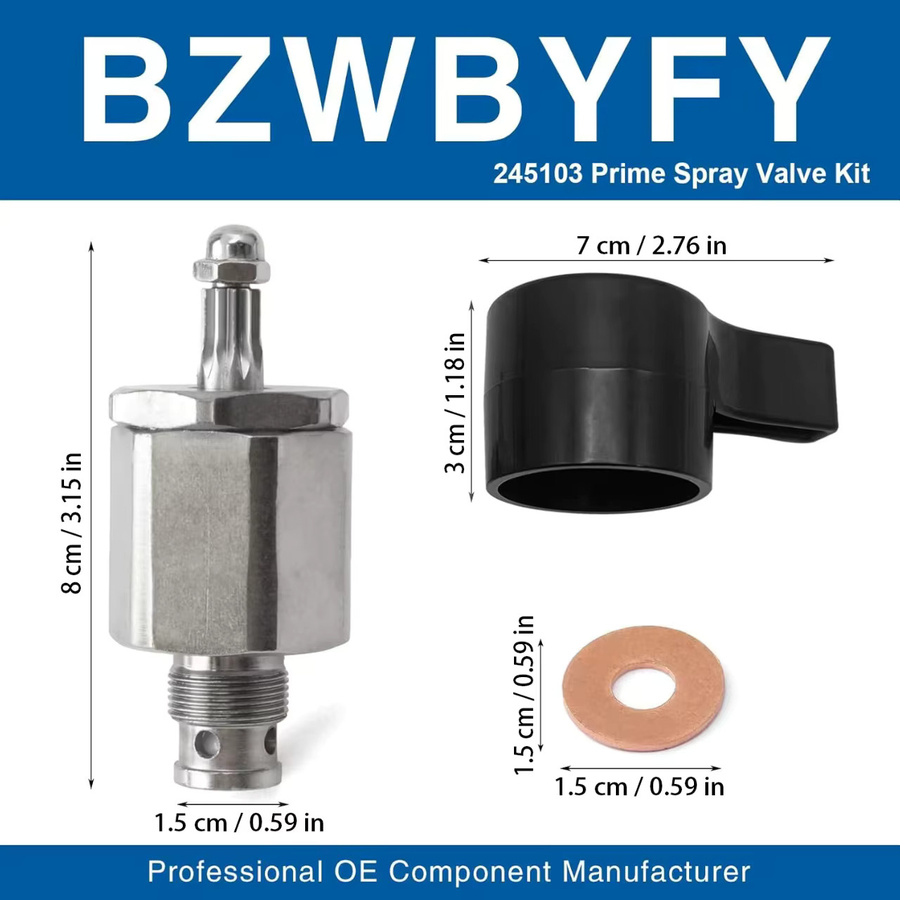 Rostfreies Airless-Sprühventil-Kit mit Ablassventil, Prime-Schalter und Sprühventil in Silber, passend für 5900, 7900, 833, 695, 795 und 1095 - Bild 6