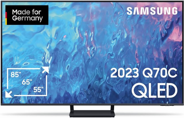 Samsung QLED Smart-TV GQ75Q70CAT in Titangrau mit 189 cm (75 Zoll), 4K Ultra HD, 100 Hz und Sprachsteuerung - Bild 1