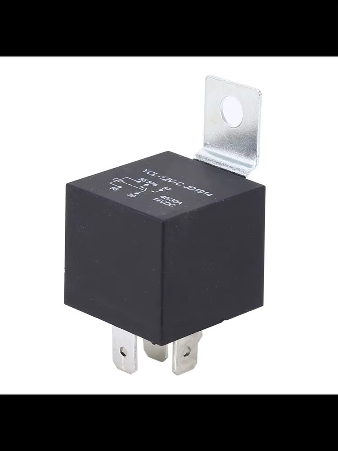 5er Set 12V Auto Relais 40A SPDT 5 Pin mit Steckschlüsselsatz in Schwarz - Bild 4