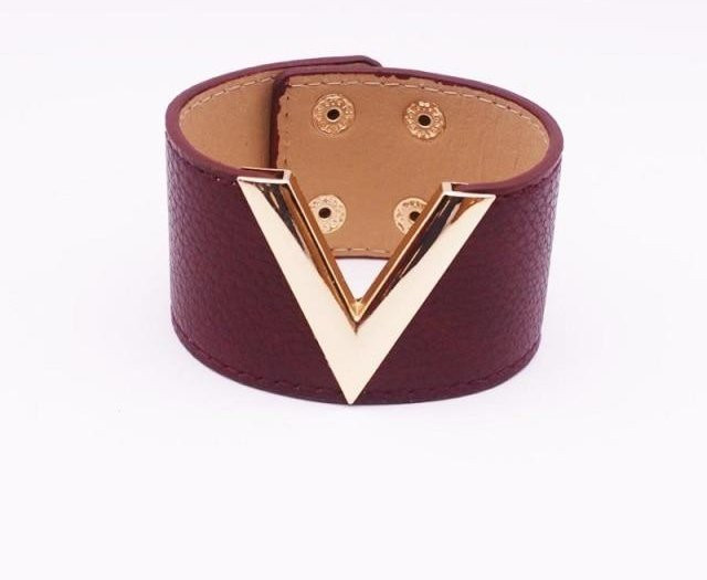 Armband Leder, brown, 21cm, Damen - Bild 1