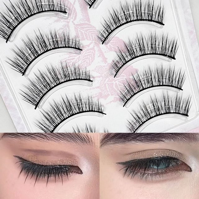 Cotremyp Künstliche Wimpern, Synthetische Fasern, C-Curl, 7-13mm - Bild 1