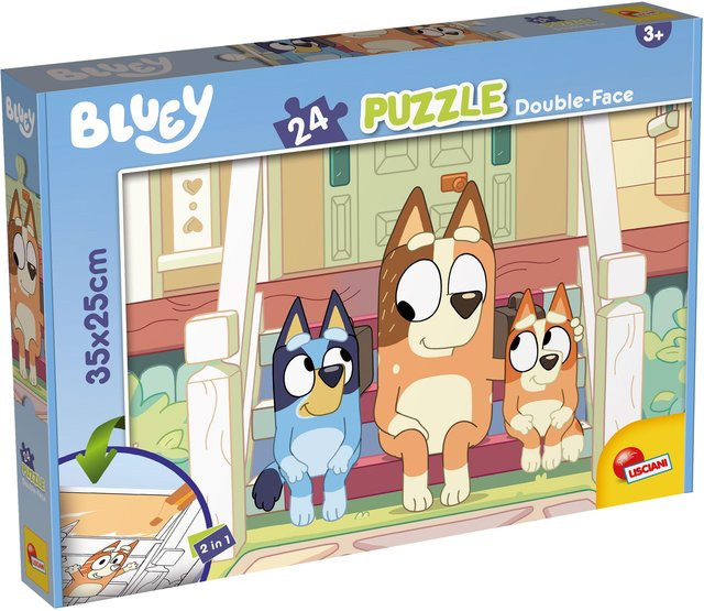 Lisciani Bluey Affen-Jocks, doppelseitiges Puzzle, 24-teiliges Set, ab 3 Jahren - Bild 1