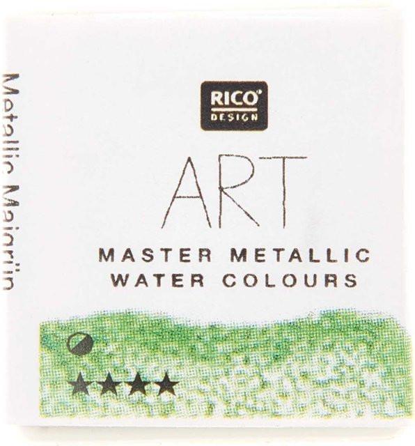 Rico Design ART Master Metallic Aquarellfarbe Maigrün im halben Näpfchen - Bild 1