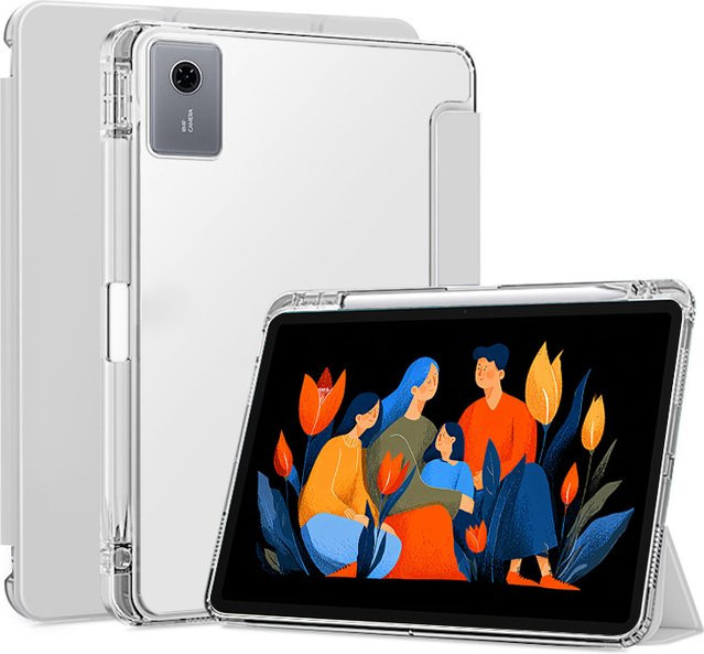 Lenovo Idea Tab Plus 12,1 Zoll Hülle mit Stifthalter und Klappständer in Transparent Grün für Lenovo Idea Tab Plus 12,1 2025 - Bild 1