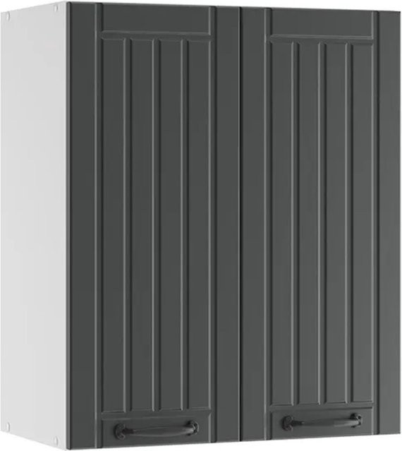 Vicco Hängeschrank Fame-Line Landhaus Küchenschrank Anthrazit/Weiß Breite: 60 cm, Höhe: 72 cm, Tiefe: 34,1 cm - Bild 2