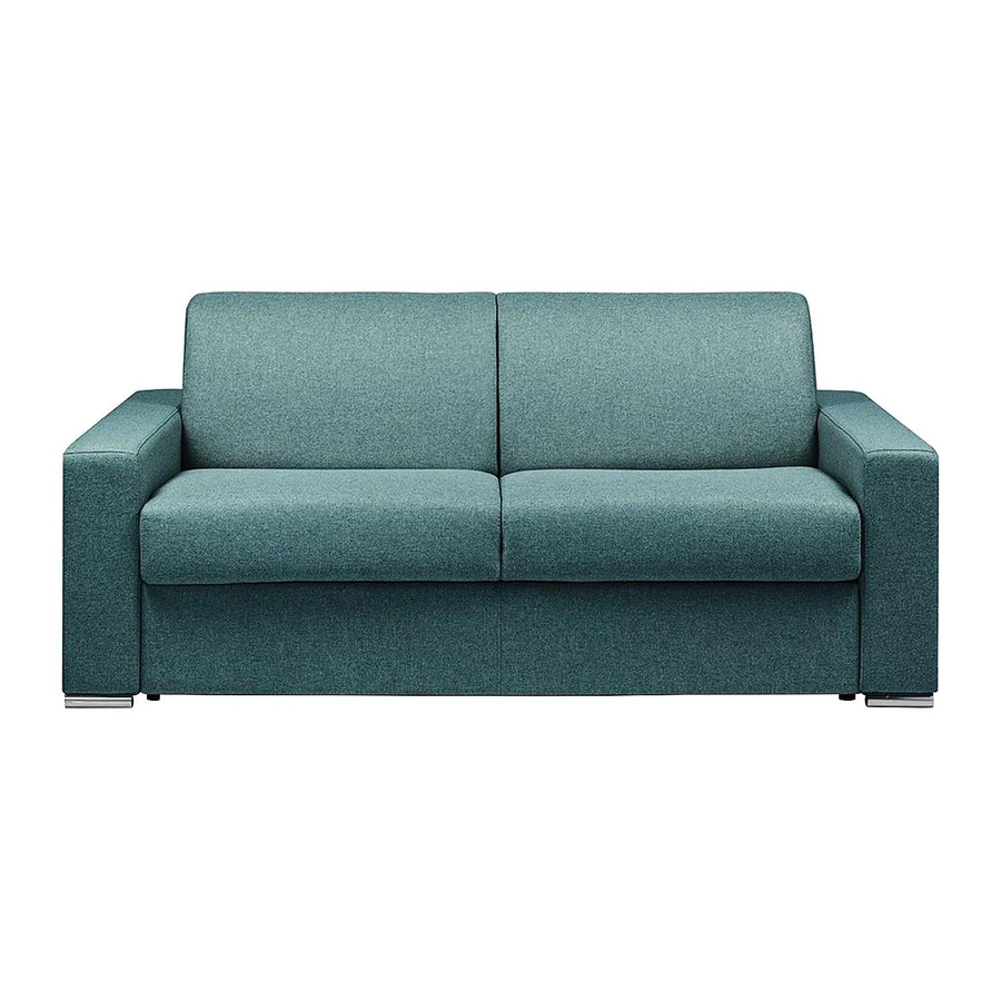 Vente-unique Schlafsofa Calito Blau mit Stoffbezug - Bild 2