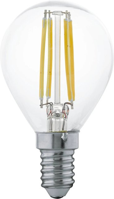 Eglo LED Leuchtmittel E14 Globeform in Transparent mit Warmweißem Licht, 4 W - Bild 1