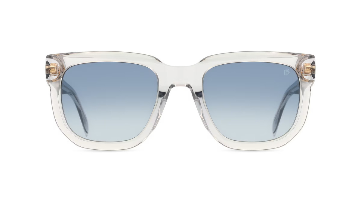 David Beckham DB 7118/S Sonnenbrille, Vollrand, Quadratisch, Acetat, Herren, transparent - Bild 1